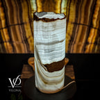Ice Onyx Table Lamp (Live Edge #4)