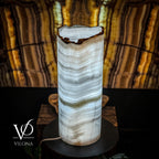 Ice Onyx Table Lamp (Live Edge #5)