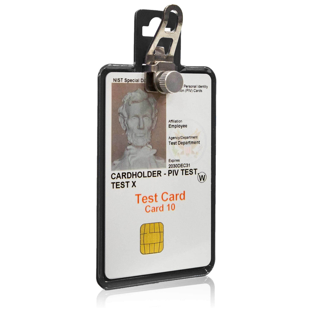 All Metal Magnetic Badge Holder - RFID Secure Badge Holder Genesis™ with BloxProx™
