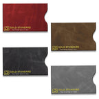RFID Blocking Credit Card and Passport Sleeves - Leather Look 20 Pack
