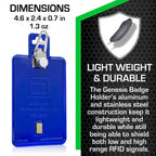 All Metal Magnetic Badge Holder - RFID Secure Badge Holder Genesis™ with BloxProx™