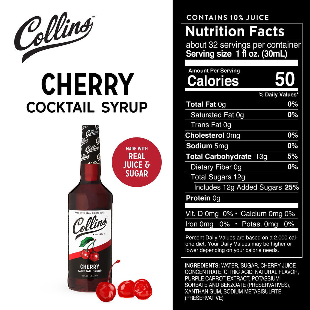 Cherry Cocktail Syrup 32 oz