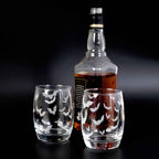 Halloween Bat Whiskey Glasses