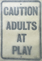 Vintage 1960s “Adults at Play” Decal 😜 — NOS Baxter Lane Co. Mid‑Century Americana