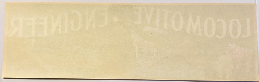 Vintage 1940s Locomotive Engineer Crate Label 🚂 Thomas Mouradick, Fresno, CA, Steam Train Railroad
