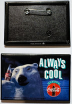 Vintage 1993 Coca Cola Polar Bear Pin 🥤 NOS Always Cool Advertising Button