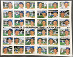 Vintage Susan Rini World Champion 1961 Yankees Uncut Postcard Sheet ⚾ Mantle Maris Historic Limited Editions MLB Licensed Art Wall Display
