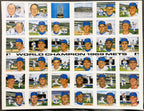 Vintage Susan Rini World Champion 1969 Miracle Mets Uncut Postcard Sheet ⚾ Tom Seaver Nolan Ryan, Historic Limited Editions MLB Licensed Art