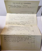 Antique 1895 Tennessee Supreme Court Writ of Fieri Facias 📜 Goodpasture-Signed, Nashville, Davidson County, Lanier v. Turner No. 17030