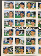 Vintage Susan Rini World Champion 1961 Yankees Uncut Postcard Sheet ⚾ Mantle Maris Historic Limited Editions MLB Licensed Art Wall Display