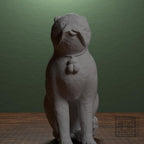 Chinese Porcelain Pug Dog B (One of a Pair)
