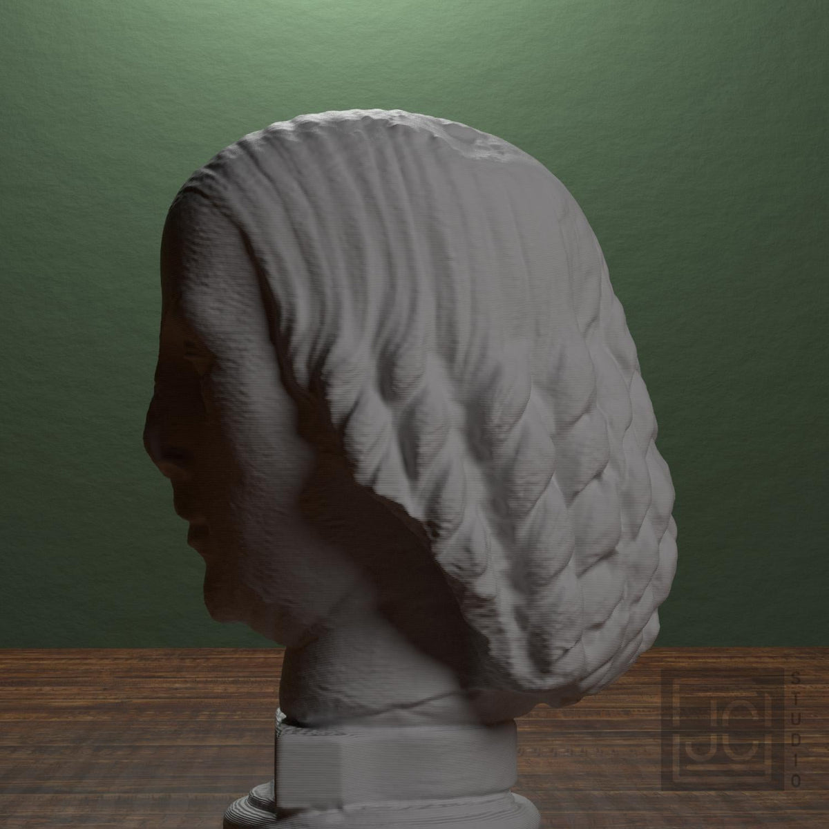 Female head. Fragment of a statue
