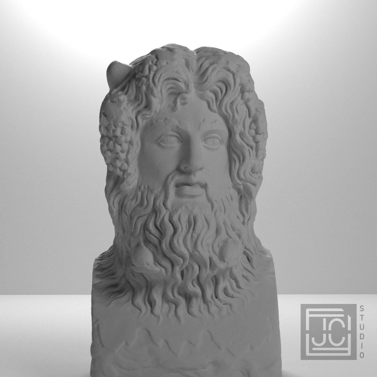 Sea Deity Crowned with Horns