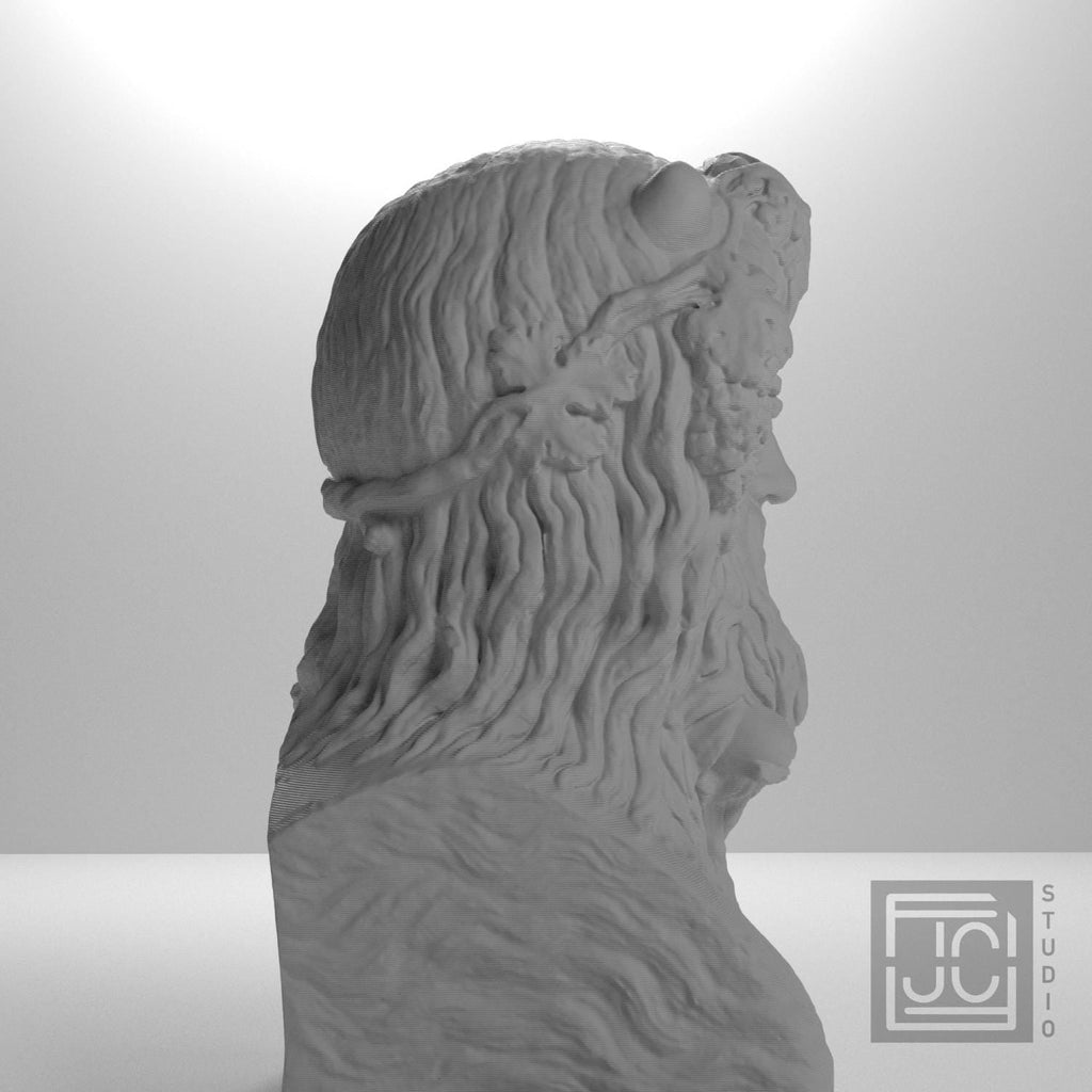 Sea Deity Crowned with Horns