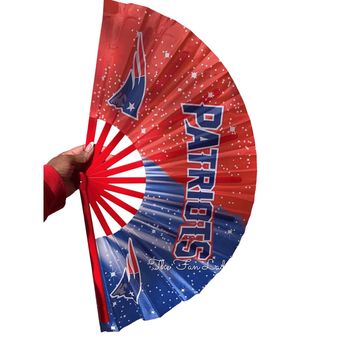 New England Patriots Clack Fan | NFL Game Day Folding Hand Fan