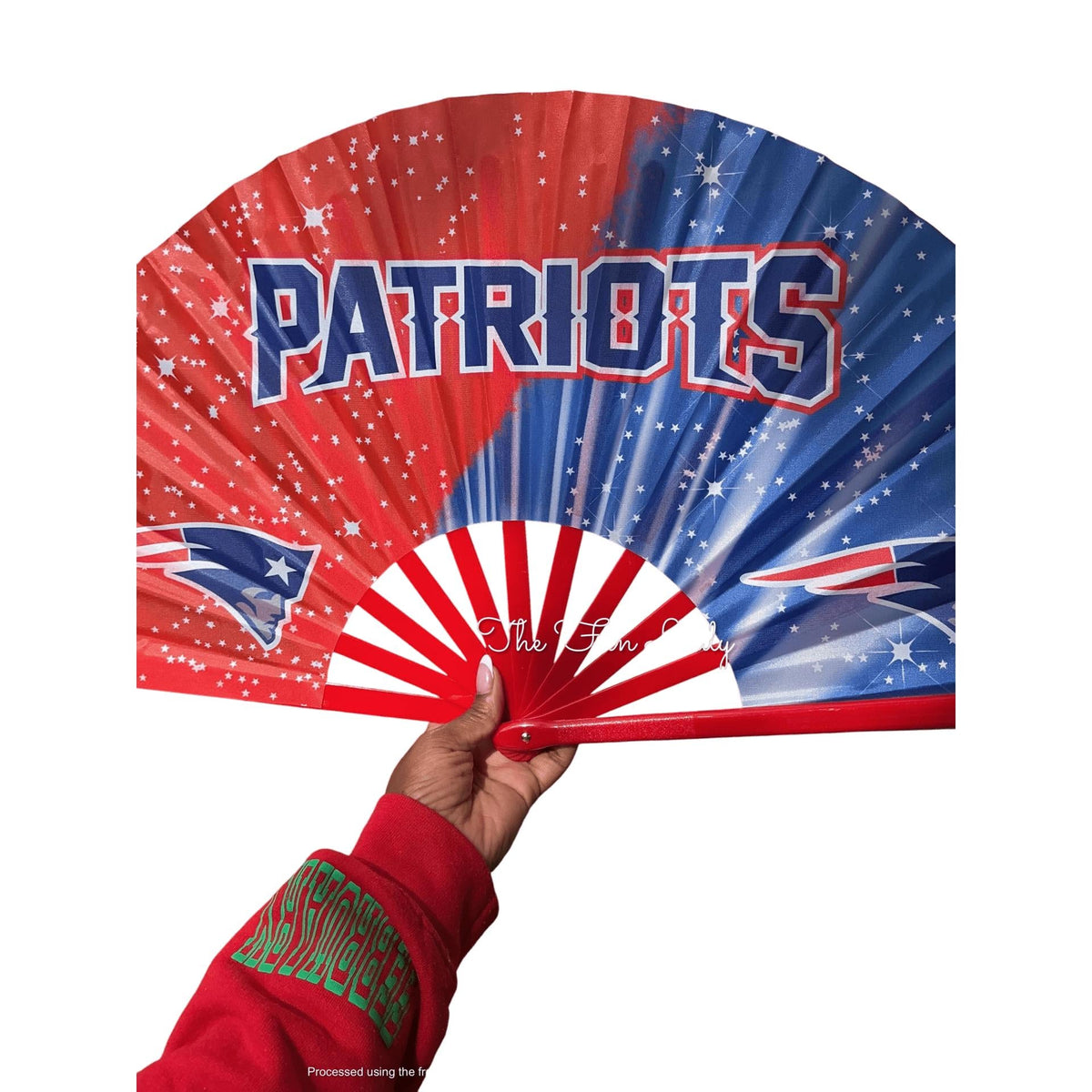 New England Patriots Clack Fan | NFL Game Day Folding Hand Fan