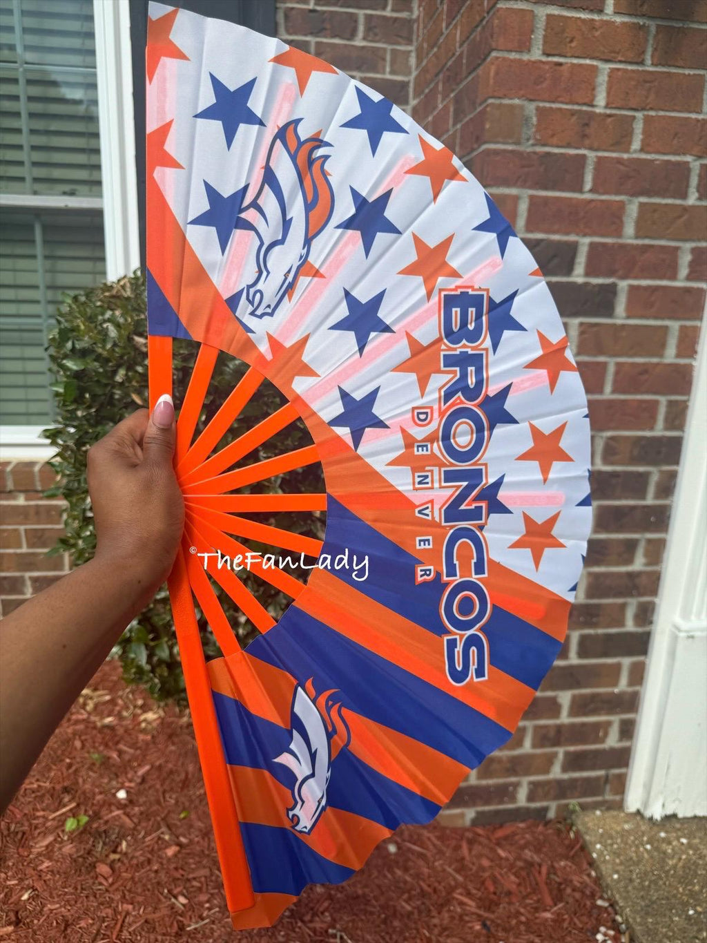 Denver Broncos Clack Fan | NFL Game Day Folding Hand Fan
