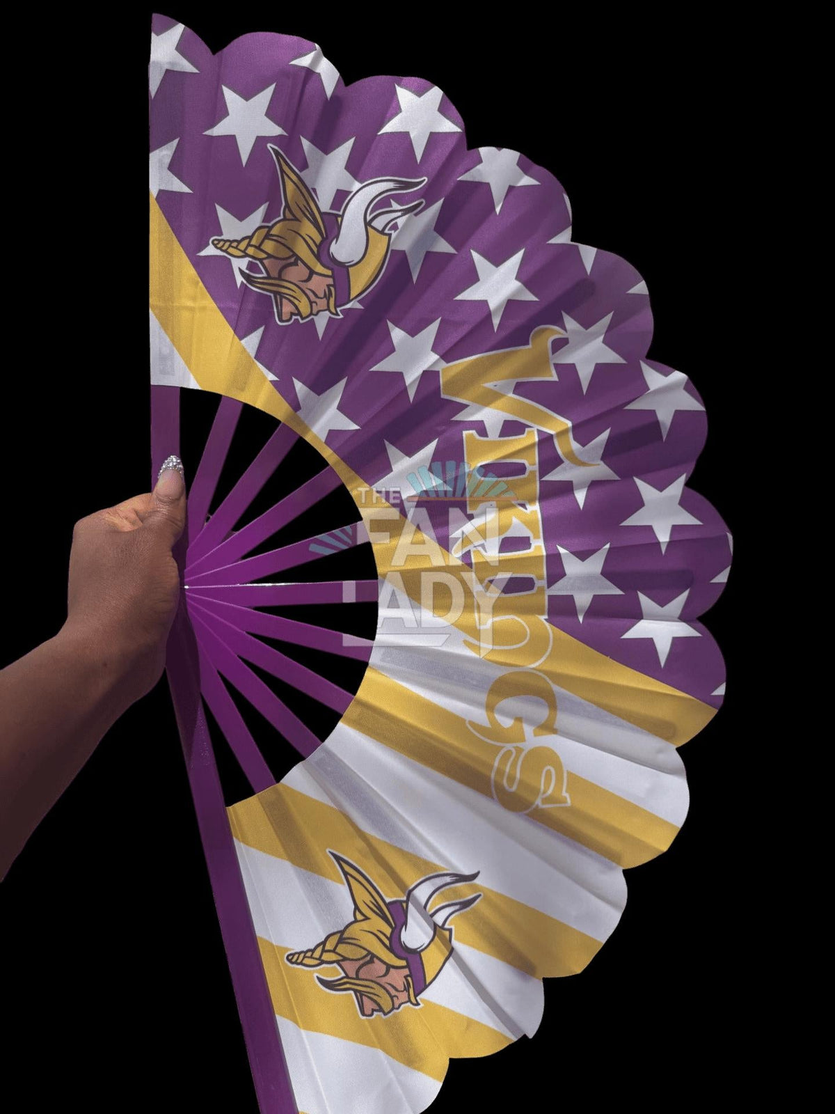 Minnesota Vikings Clack Fan | NFL Game Day Folding Hand Fan