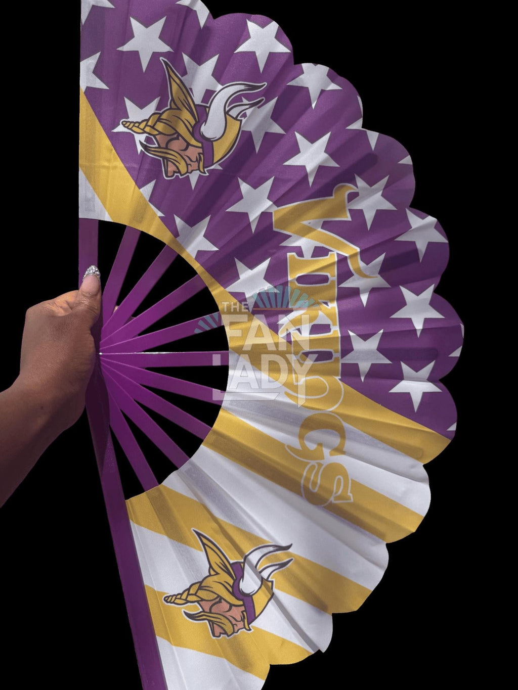 Minnesota Vikings Clack Fan | NFL Game Day Folding Hand Fan