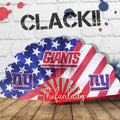 New York Giants Clack Fan, NFL Football Folding Hand Fan, Giants Game Day Fan, Football Gift