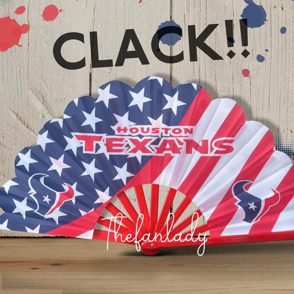 Houston Texans Clack Fan | NFL Game Day Folding Hand Fan