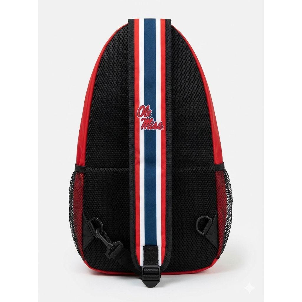 Ole Miss Rebels Red Sling Bag | Adjustable College Crossbody Bag