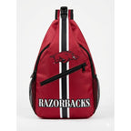 Arkansas Razorbacks Red Sling Bag | Adjustable College Crossbody Bag