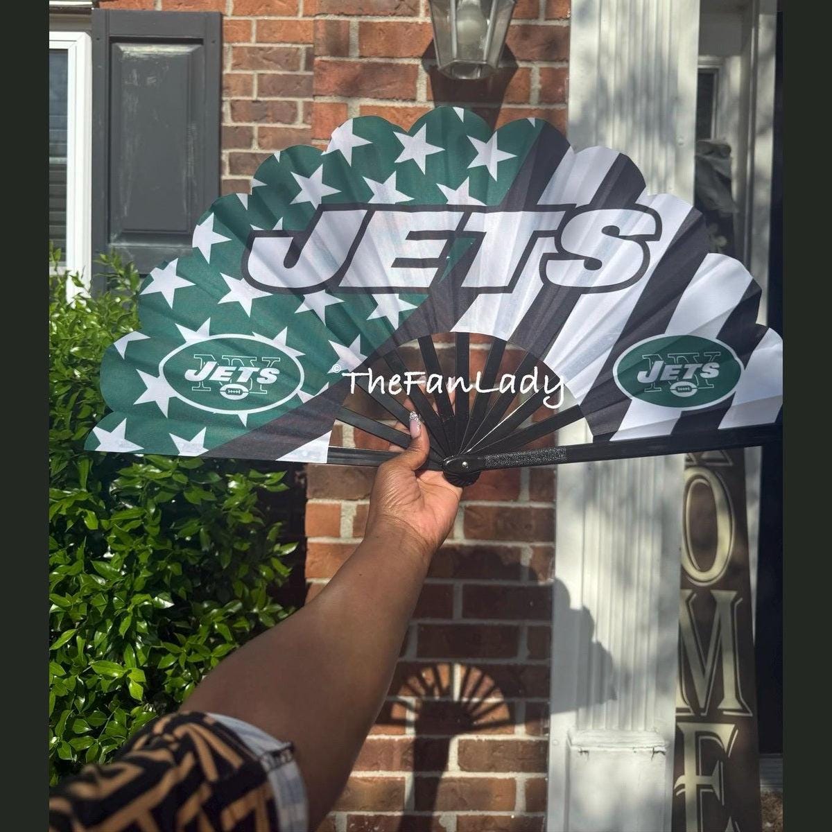 New York Jets Clack Fan | NFL Game Day Folding Hand Fan