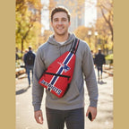 New England Patriots Sling Bag, Football Crossbody Bag, Game Day Backpack, Patriots Fan Gift