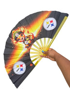 Pittsburgh Steelers Clack Fan, NFL Football Folding Hand Fan, Steelers Game Day Fan, Football Gift