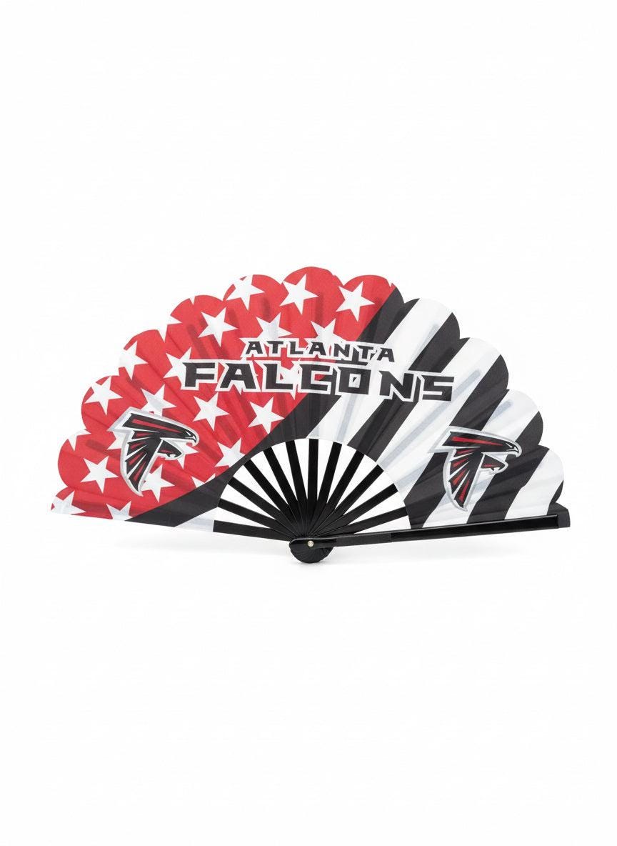 Atlanta Falcons Clack Fan, NFL Football Folding Hand Fan, Falcons Game Day Fan, Football Gift