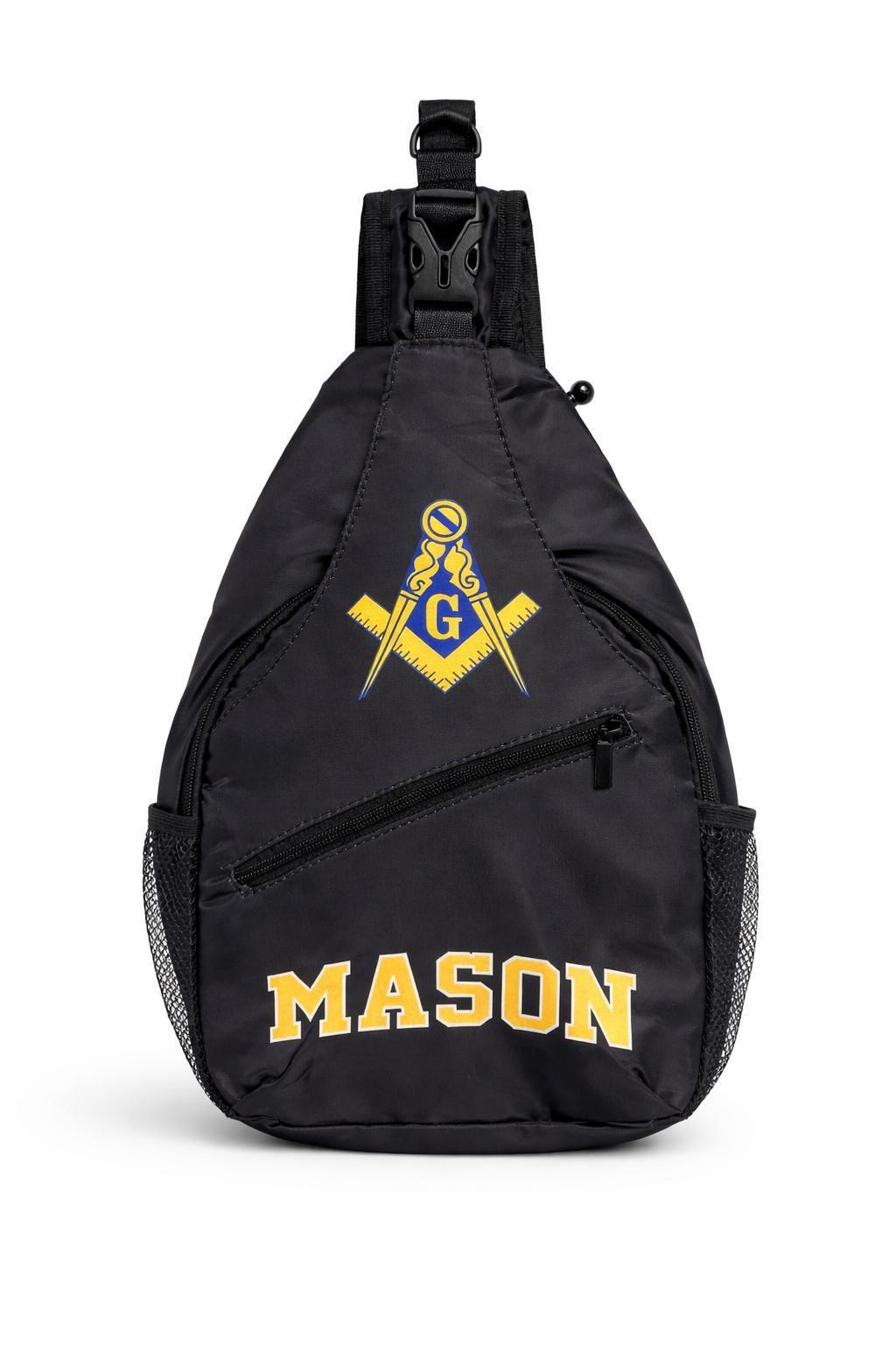 Masonic Sling Bag, Freemason Crossbody Backpack, Mason Shoulder Bag, Masonic Member Gift