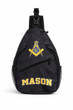 Masonic Sling Bag, Freemason Crossbody Backpack, Mason Shoulder Bag, Masonic Member Gift