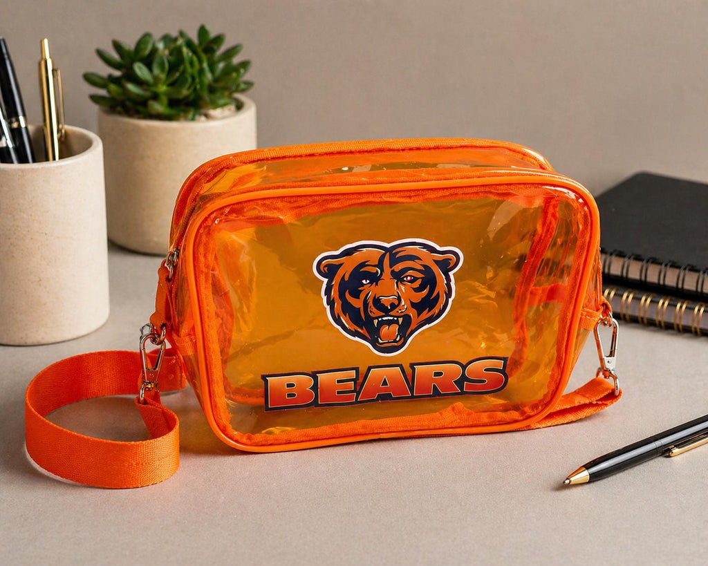 Chicago Bears Orange Clear Fanny Pack | Game Day Bag