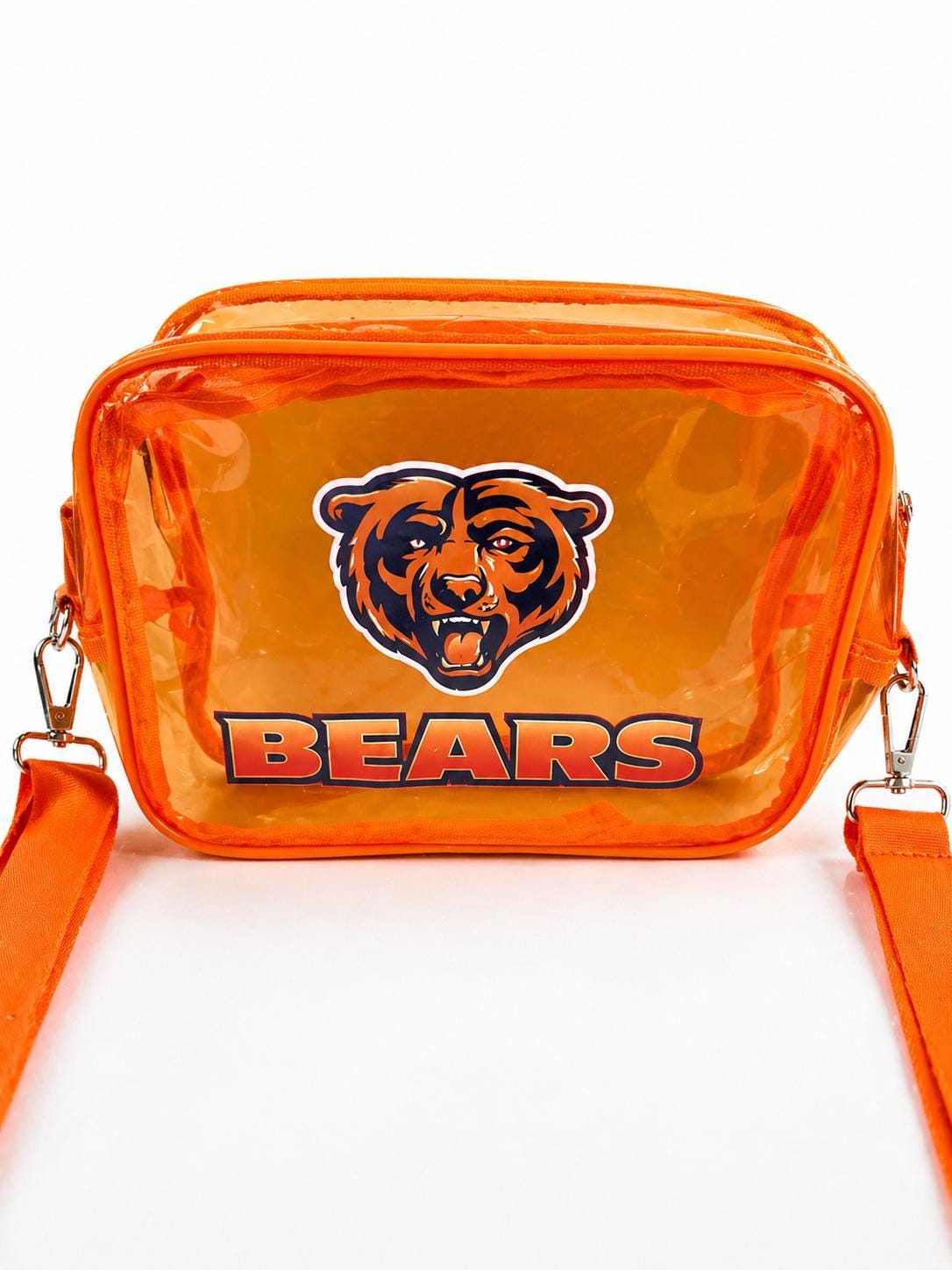 Chicago Bears Orange Clear Fanny Pack | Game Day Bag