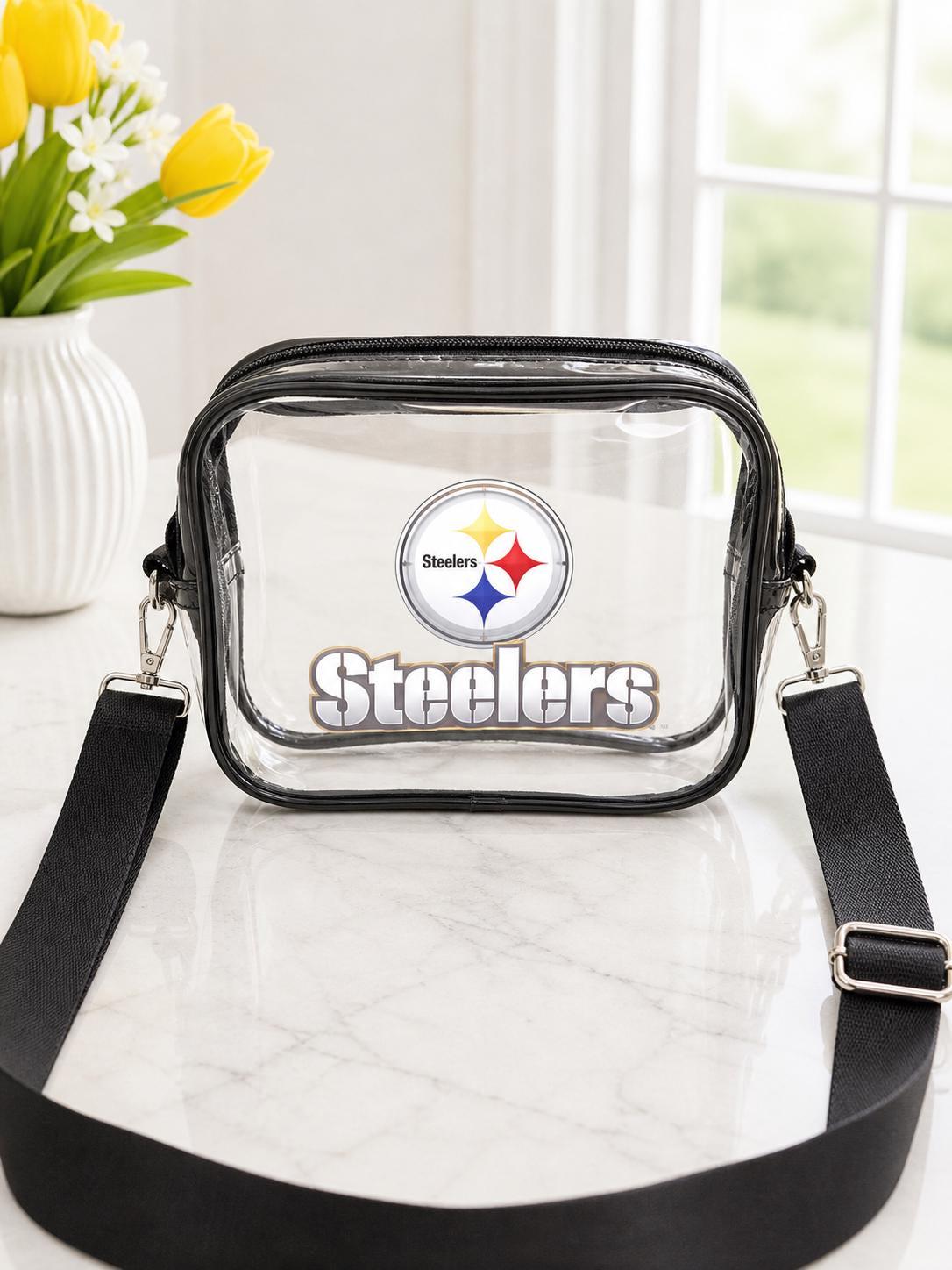 Pittsburgh Steelers Black Clear Fanny Pack | Game Day Bag