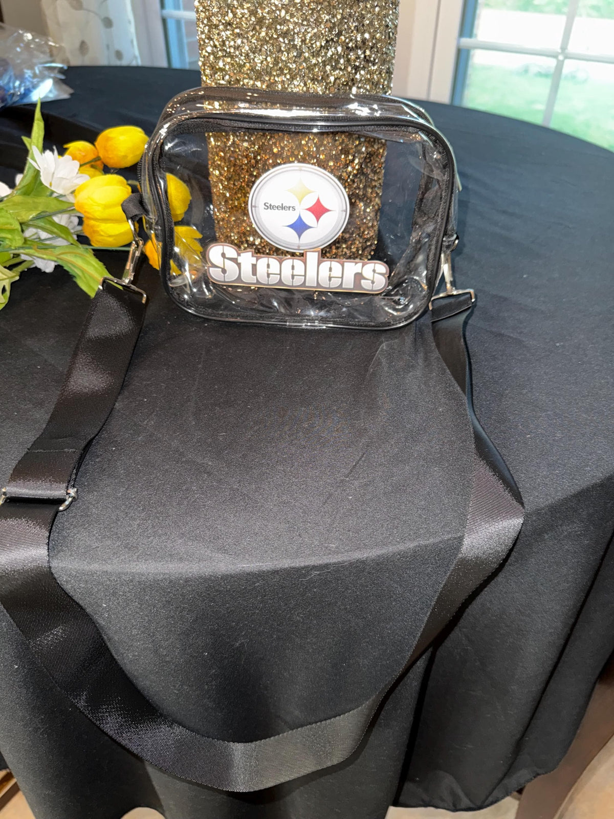 Pittsburgh Steelers Black Clear Fanny Pack | Game Day Bag