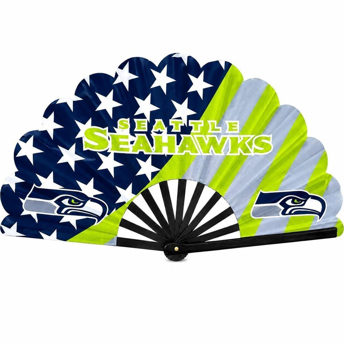 Seattle Seahawks Clack Fan | NFL Game Day Folding Hand Fan