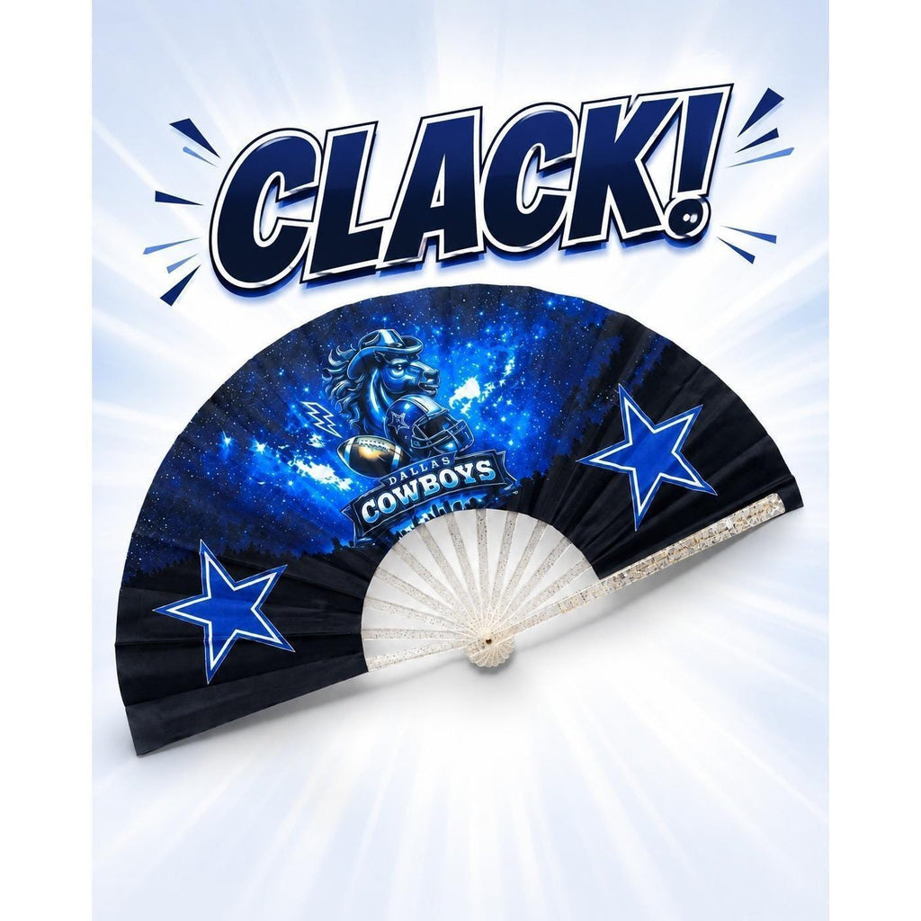 Dallas Cowboys Galaxy Clack Fan | NFL Game Day Hand Fan