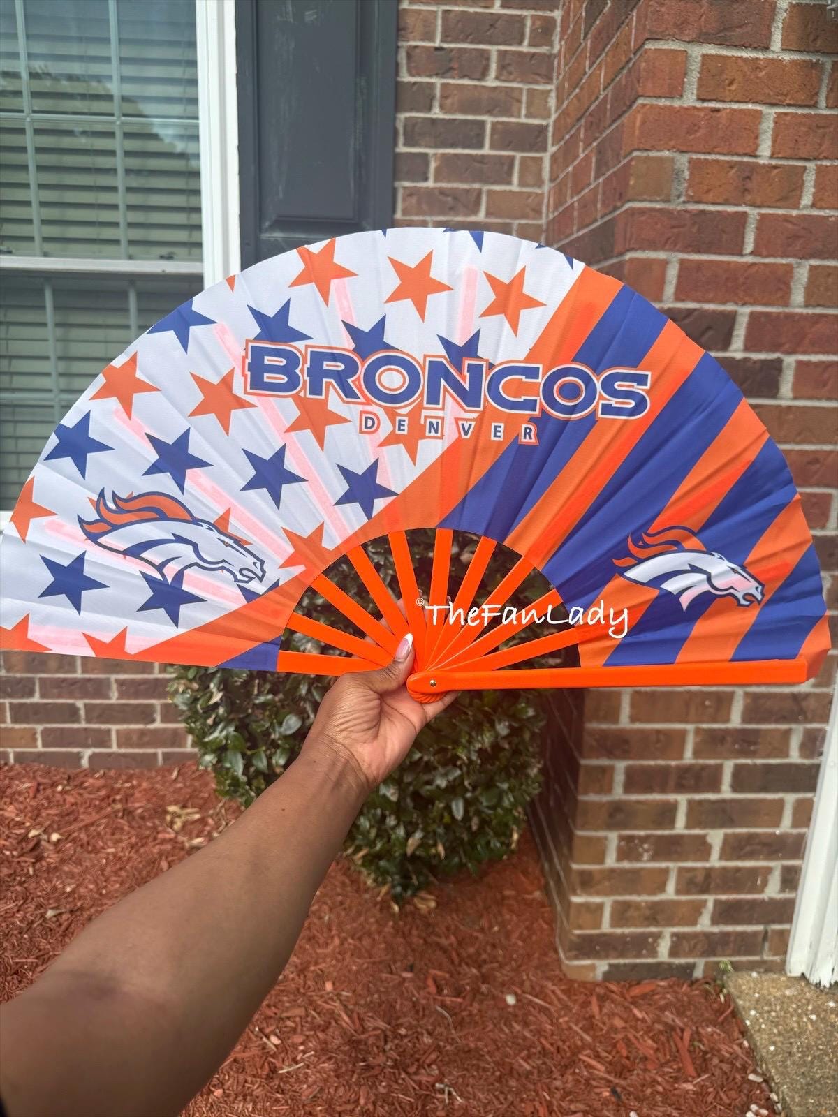 Denver Broncos Clack Fan | NFL Game Day Folding Hand Fan