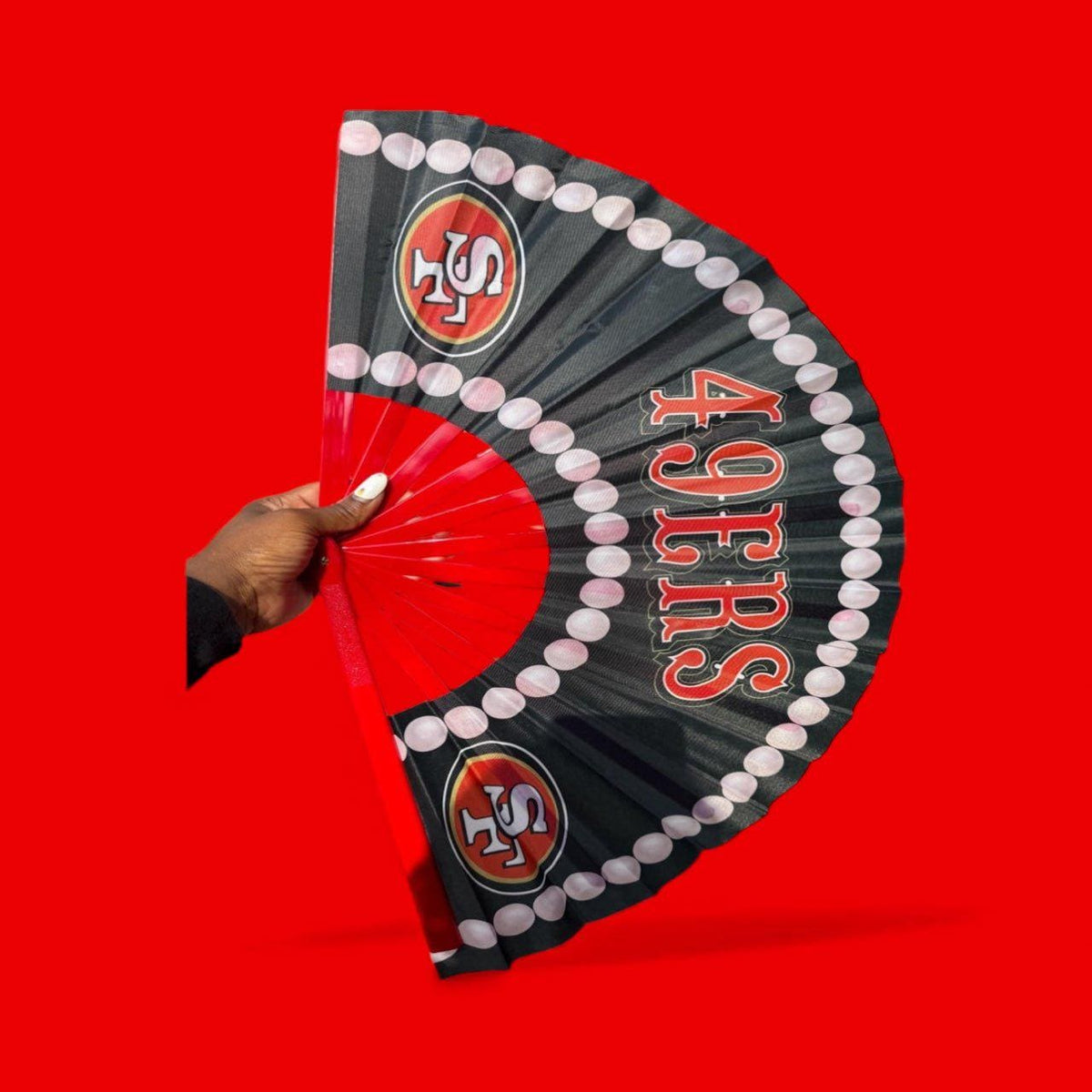 San Francisco 49ers Clack Fan, NFL Football Folding Hand Fan, 49ers Game Day Fan, Football Gift