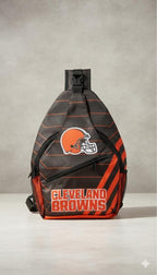 Cleveland Browns Sling Bag, Football Crossbody Bag, Game Day Backpack, Browns Fan Gift