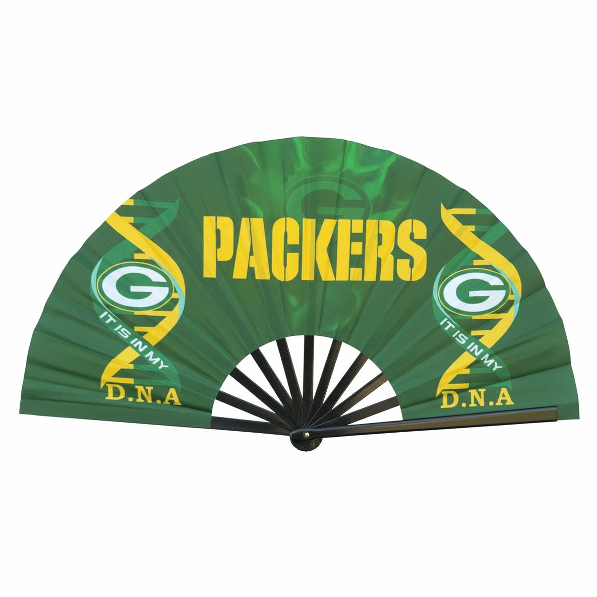 Green Bay Packers Clack Fan | Green Gold NFL Game Day Fan