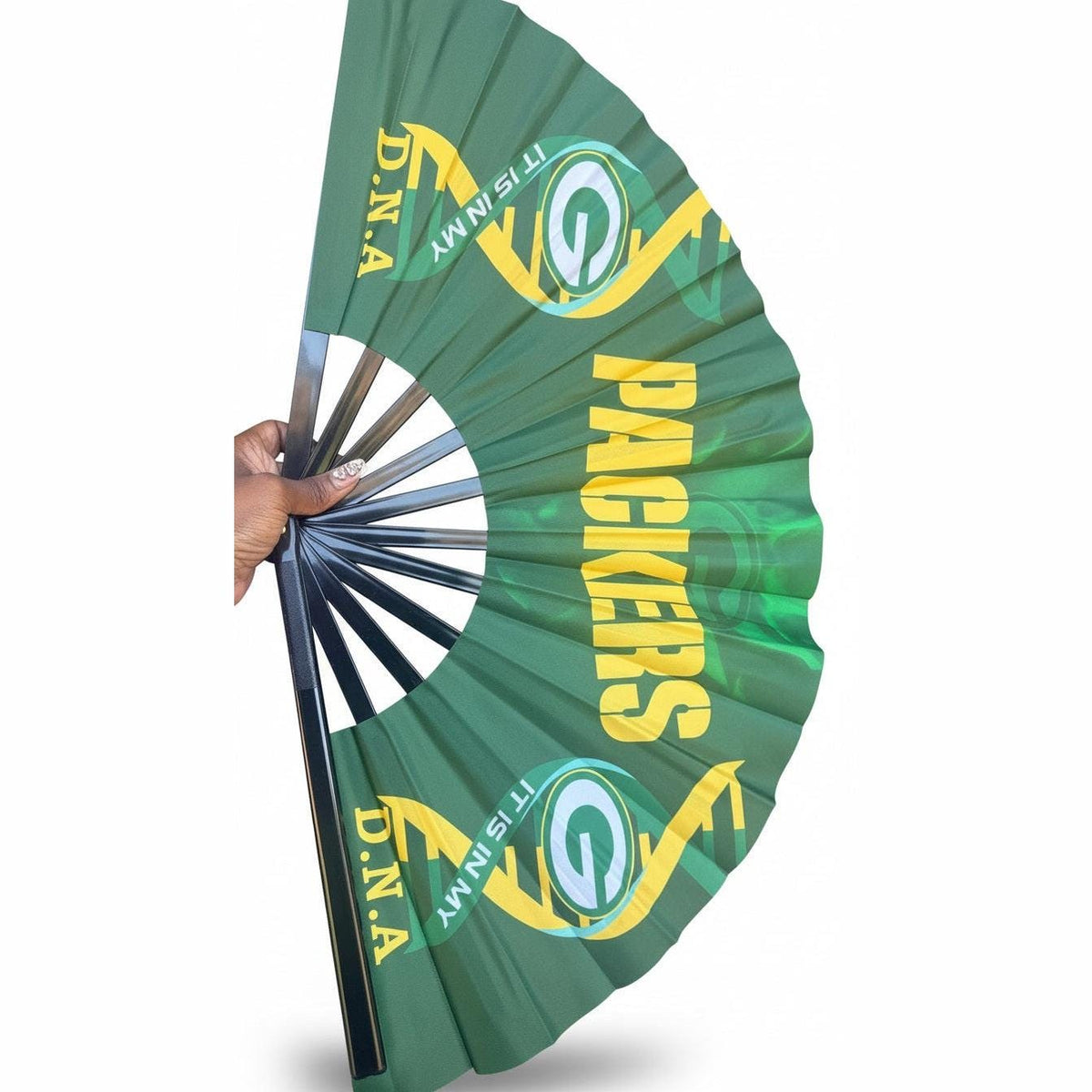 Green Bay Packers Clack Fan | Green Gold NFL Game Day Fan