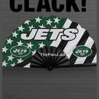 New York Jets Clack Fan | NFL Game Day Folding Hand Fan