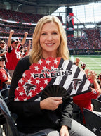 Atlanta Falcons Clack Fan, NFL Football Folding Hand Fan, Falcons Game Day Fan, Football Gift