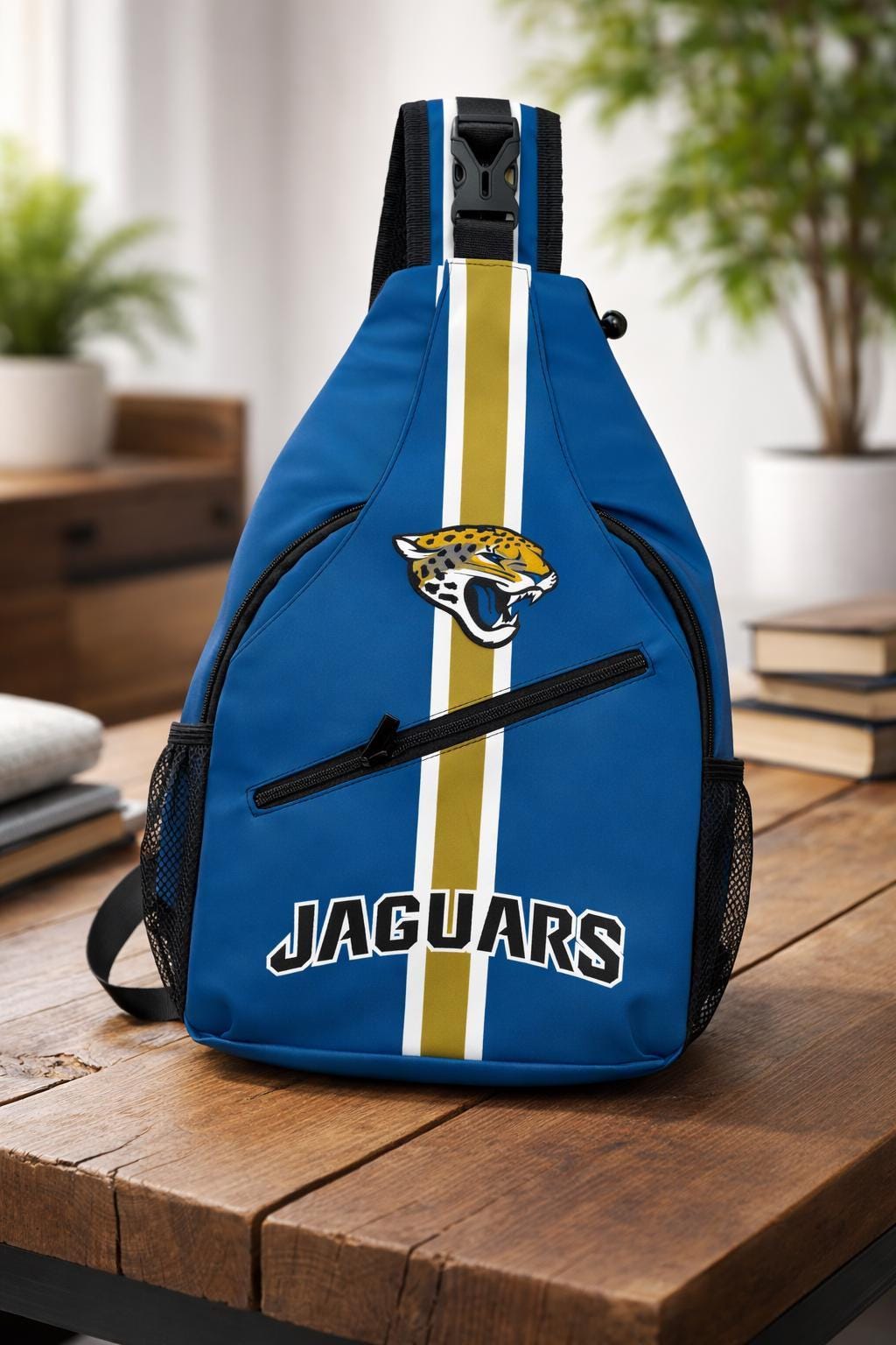 Jacksonville Jaguars Sling Bag, Football Crossbody Bag, Game Day Backpack, Jaguars Fan Gift