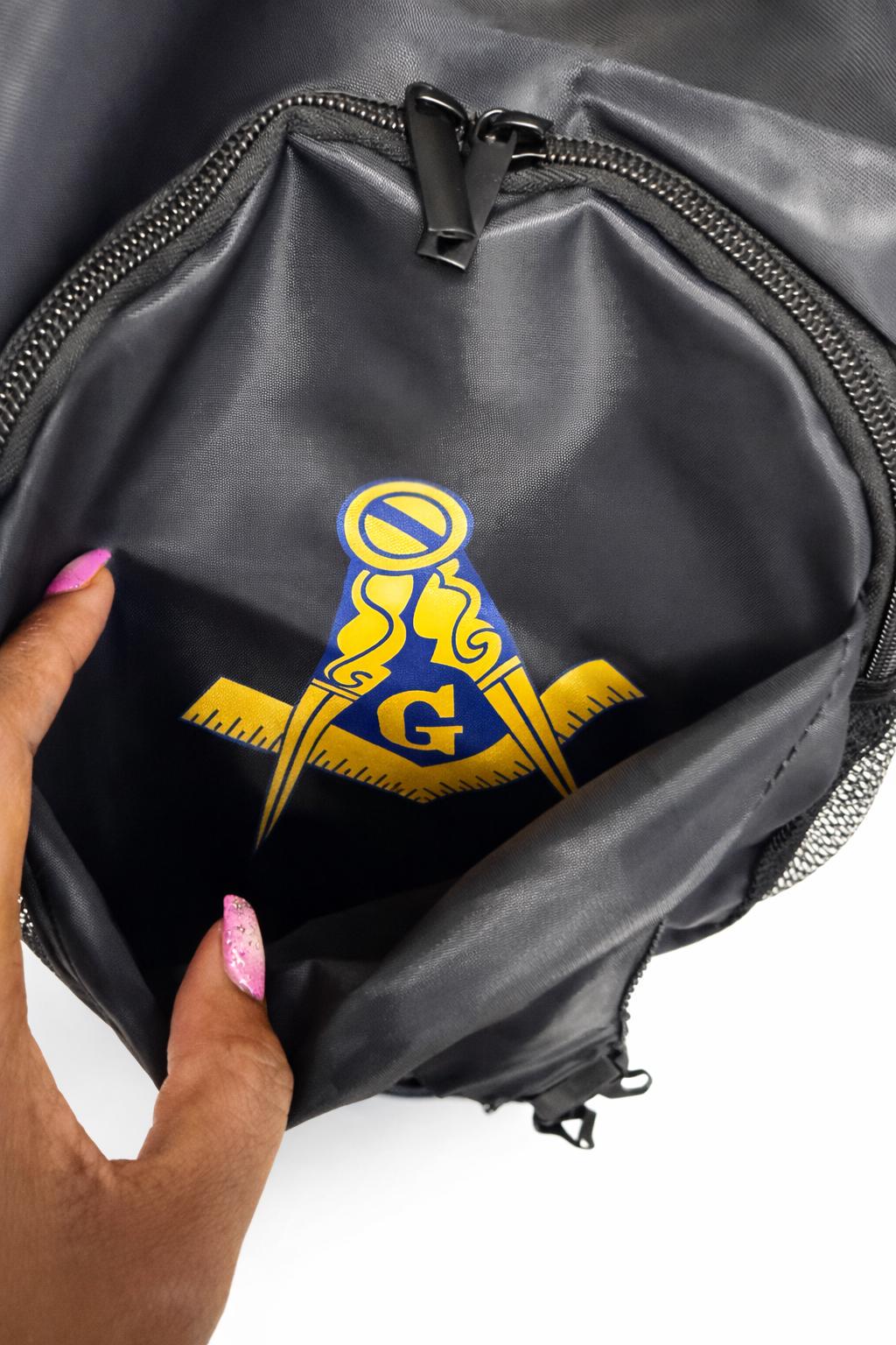 Masonic Sling Bag, Freemason Crossbody Backpack, Mason Shoulder Bag, Masonic Member Gift