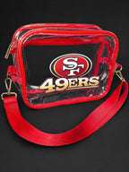 San Francisco 49ers Red Gold Clear Fanny Pack | Game Day Bag