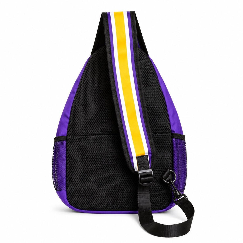 Los Angeles Lakers Sling Bag, Basketball Crossbody Bag, Game Day Backpack, Lakers Fan Gift